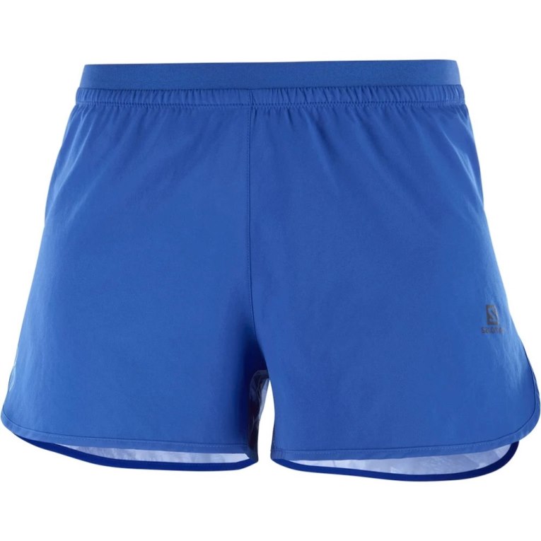 Salomon Cross 3'' Women's Running Shorts Blue | CA 36Q1